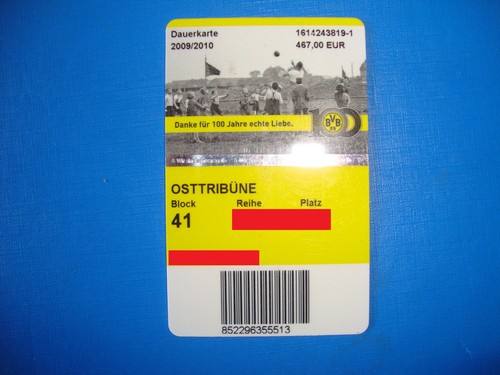 2009 ticket dauerkarte - 2009,