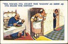 Karikatur 1926 Humor Scherzkarte British Manufacture Ak No.195