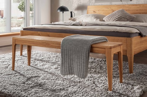 Bank 140cm massivholz eiche - 140cm,