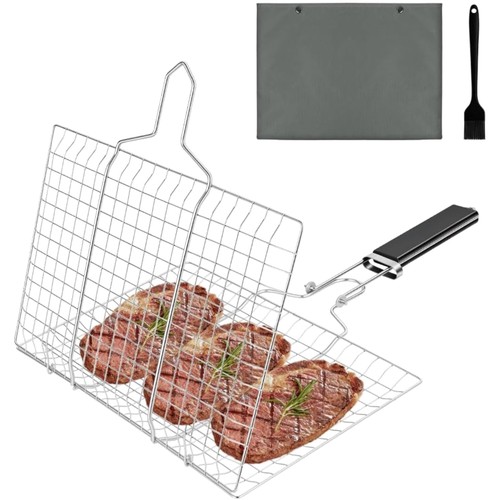 Edelstahl fisch grillkorb set - edelstahl,