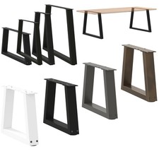 2/3 Stk. Tischbein V-Form Möbelfüße Tischfüße Tischgestell Stahl Couchtischbeine