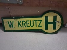 Haltestellenschild Fa Kreutz