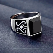 Herren Ring Silber plattiert