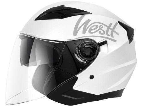 Westt jethelm mit visier und - visier,