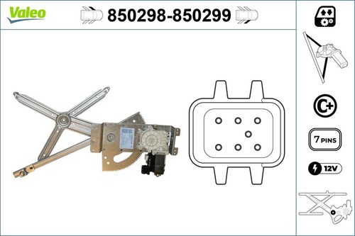 Valeo fensterheber 850298 - fensterheber, für