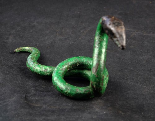 Skulptur eisen schlange - schlange, snake