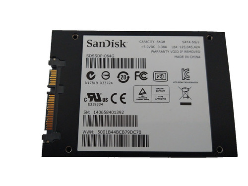 Sandisk 64gb ssd sata - ssd,