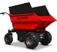 SCHORR Elektro Dumper Minidumper 500 L Schubkarre Mulde Muldenkipper 1000 Watt