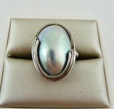 Ring Silber 925 mit Mabeperle
