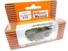 340HO /29 - Roco H0 619 Minitanks - Wolf Cabrio+MG Militärfahrzeug - top in OVP