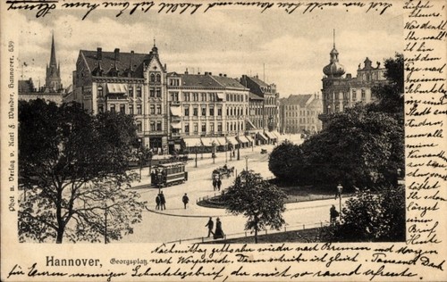 Hannover georgsplatz - ak, hannover,