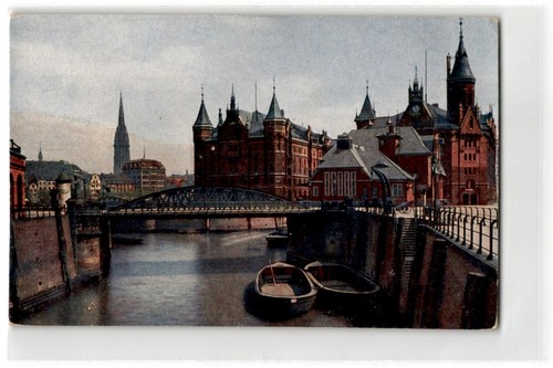 Hamburg lagerhäuser im - ak,