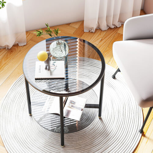 Glas couchtisch rund sofatisch - glas,
