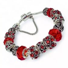 Charms Armband 925 Sterling Silber Armkette Damen Geschenk Schmuck Bracelet 19cm