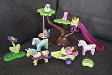 Playmobil 123 Feenspielplatz mit Rutsche Schaukel & 3 Einhorn 3 Feen Tiere 70400
