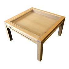 Decker Couchtisch Divano Wildeiche Massiv Oberfläche Bianco Geölt