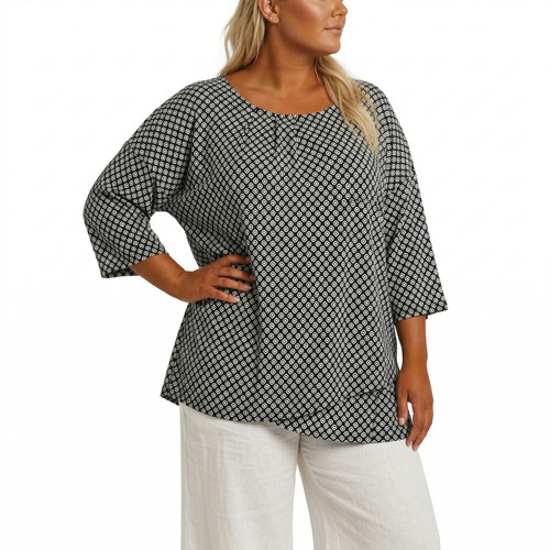 Sheego bluse tunika schwarz - tunika,