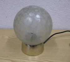 60/70er Doria Tischleuchte Kugellampe Crashglas lamp  60s 70s Vintage