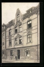 Bochum, Blick auf Gebäude, Ansichtskarte 1908 