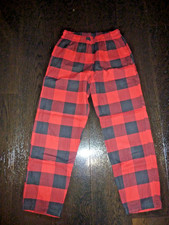 Schwarz rot karierte Stoff