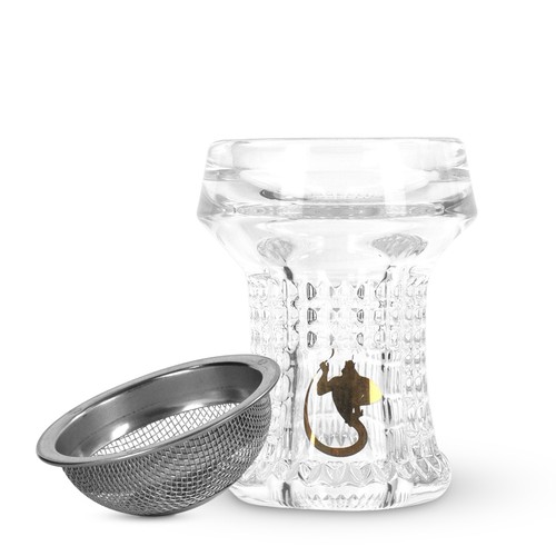 Dschinni nero glas shisha kopf - glas,