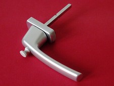 Maco Fenstergriff Harmony mit Drehknopf Silber Griff Aluminium 7 x 83 mm 55752