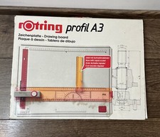 Zeichenplatte Zeichenbrett rotring profil A3 mit Schnellmaßstab