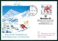 ÖSTERREICH KARTE 1982 MONTAFON POST DURCH SKI-OLYMPIASIEGER SOS KINDERDORF hh41