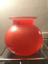 Designer Vase Kugelvase groß Glas dickwandig Durchmesser 26 cm  H 25 cm