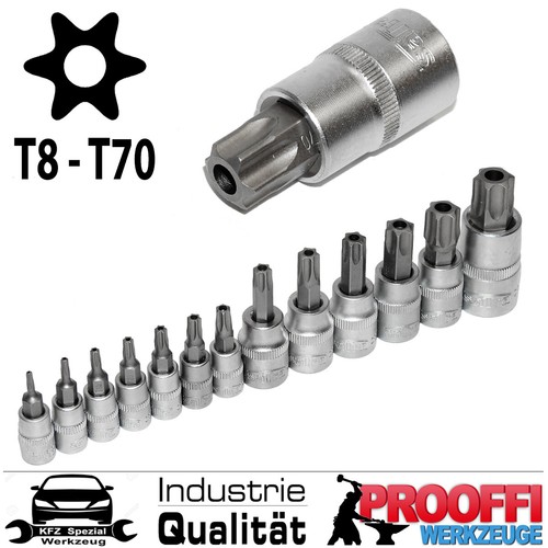 Tlg torx profil - 13-tlg, stecknuss