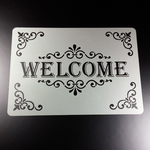 Schablone welcome - a4,