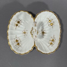 Cabaret Anbietschale Poliergold Biedermeier Carl Tielsch Altwasser Schlesien