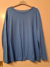 Damen Pyjama Calida Gr.L/48/50 weiß/blau/Muster