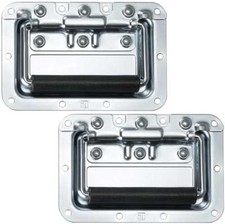 2 Klappgriffe 154x101mm Einbauschale Kistengriffe Boxengriffe Tragegriffe Griffe