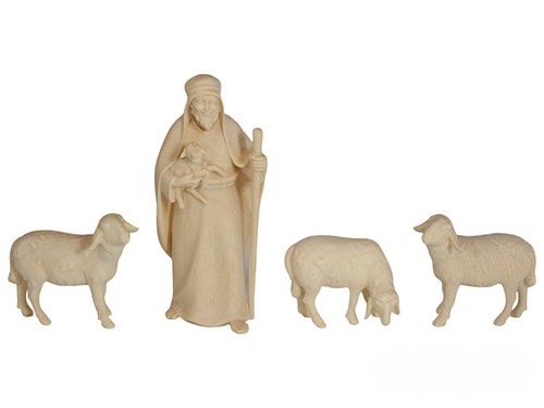 Holz krippenfiguren set - krippenfiguren, hirt