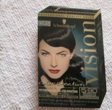 Metall-Magnet Motiv Haarfarbe vision Nr. 5.90 von Schwarzkopf     ca. 5 x 3,3 cm