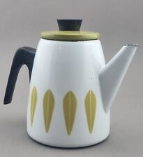 Vintage Cathrineholm Norwegen Lotus Kaffeekanne Emaille Mid Century Norway (ABP)