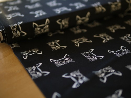 Miller patchworkstoff black - black, &