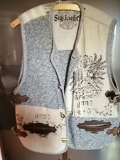 Trachtenweste aus Leinen,Baumwolle und Seide