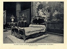 Das neue Prunkbett im Barock- u. Louis XV- Stil des Deutschen Kaisers Bildd.1901