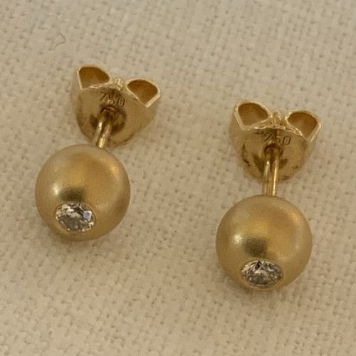 18k gold ohrstecker - gold,