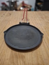 Grillpfanne rund Gusseisen