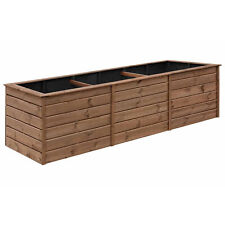 Hochbeet Blumenkasten Pflanzkübel Gemüsebeet  Jules XXL (306x103x80 cm) Holz KDI