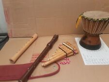 2 BLÖCKFLÖTEN & 1 PANFLÖTE & 1 TROMMEL & GITARRE & XYLOPHON FÜR KINDER