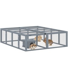 Freilaufgehege Kaninchenstall