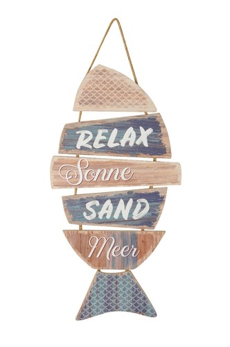 Holzschild fisch relax - holzschild,