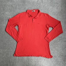 FILA Herren Poloshirt Polohemd Large Polo Shirt Logo Classic Retro 14207 Rot