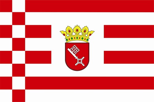 Aufkleber flagge bremen fahne - bremen,
