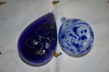 2 x mundgeblasene Glaskugel