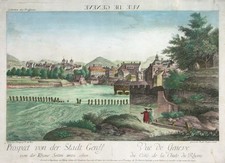 SCHWEIZ GENF ALTKOLORIERTER